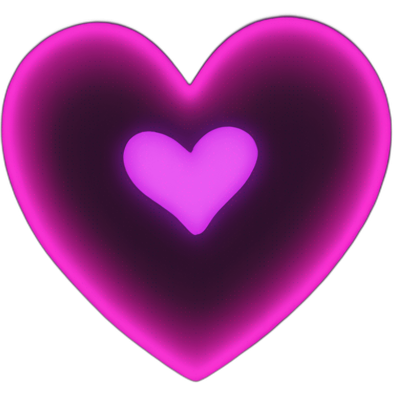 neon heart emoji