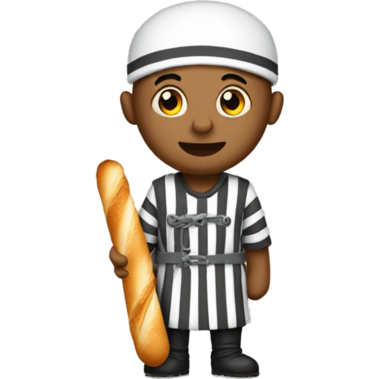 Prisoner holding baguette emoji