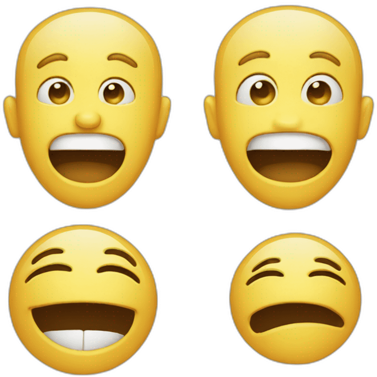 Emoji with one eye laughing and the other one crying.  emoji