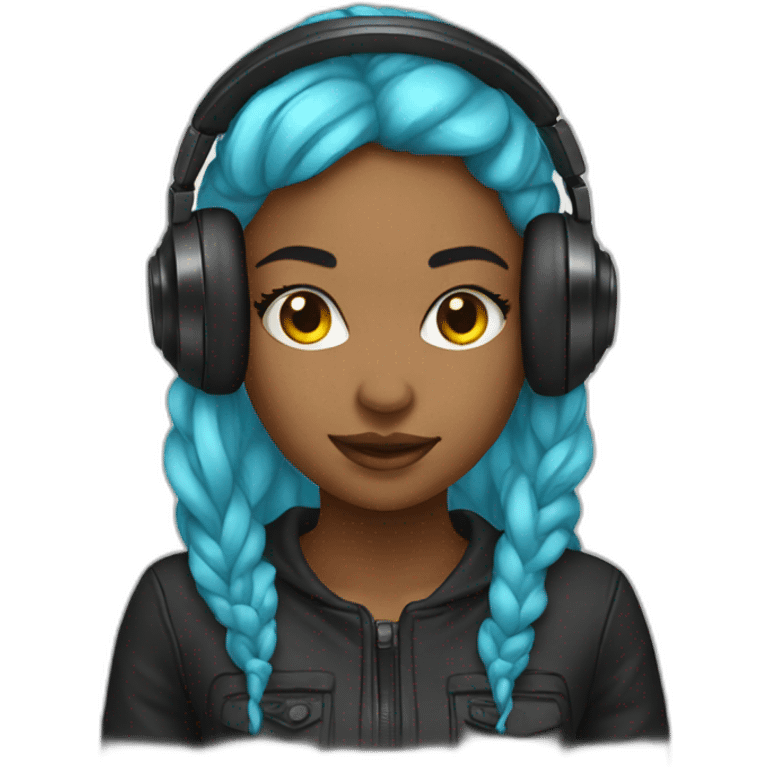 girl dj emoji