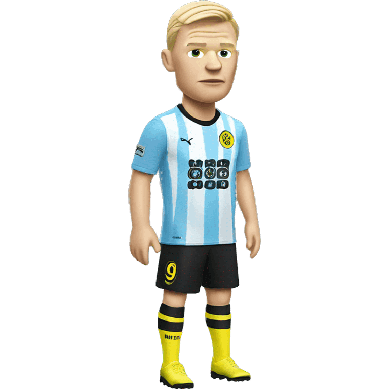 Erling Haaland in a city kit emoji