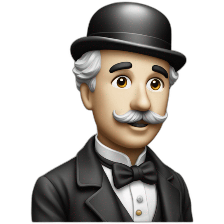 Charlie Chaplin main levee emoji