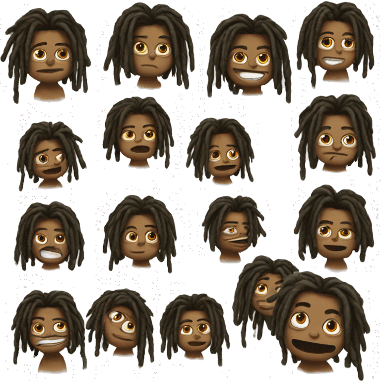 Young Pepe meme with dreads  emoji