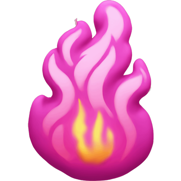 Pink fire emoji