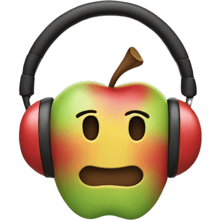 Apple headphones with bows on them emoji