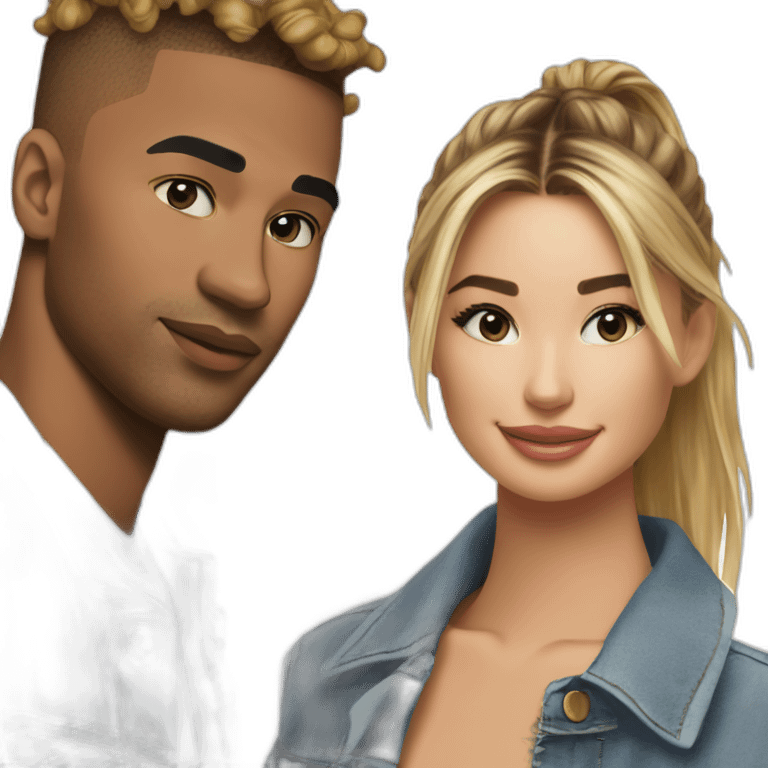 Justin and hailey bieber emoji