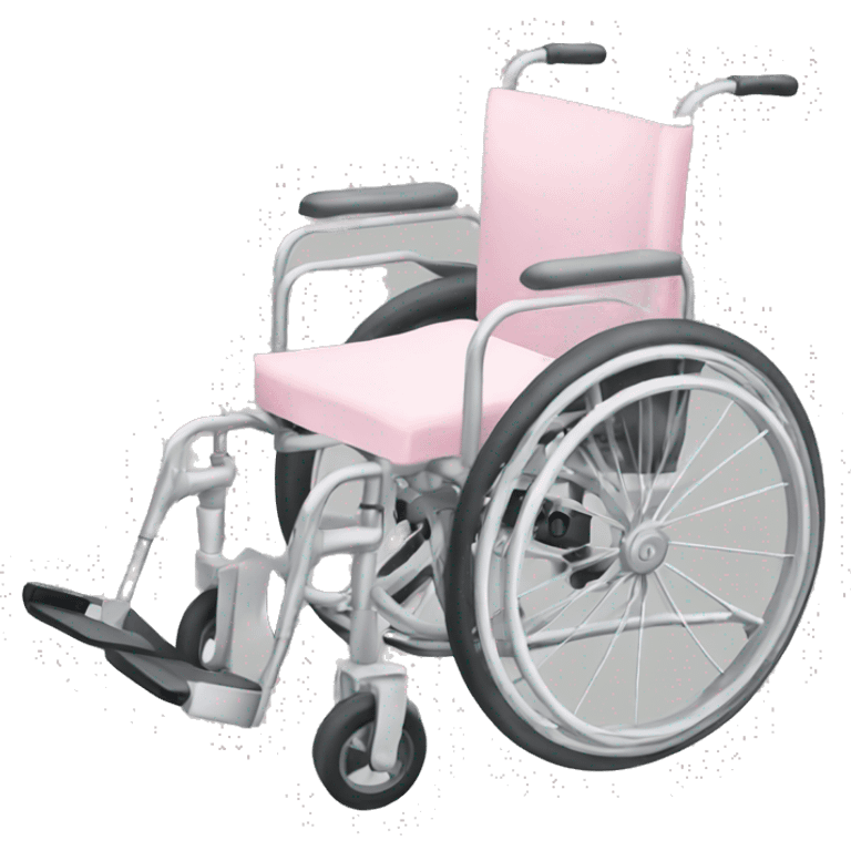 Pastel pink wheelchair emoji