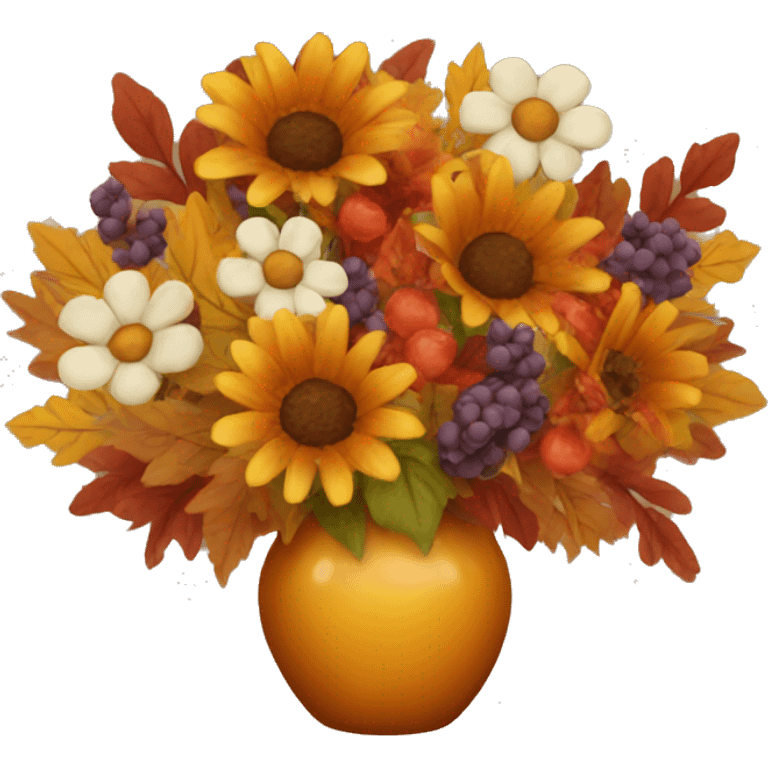 autumn bouquet emoji