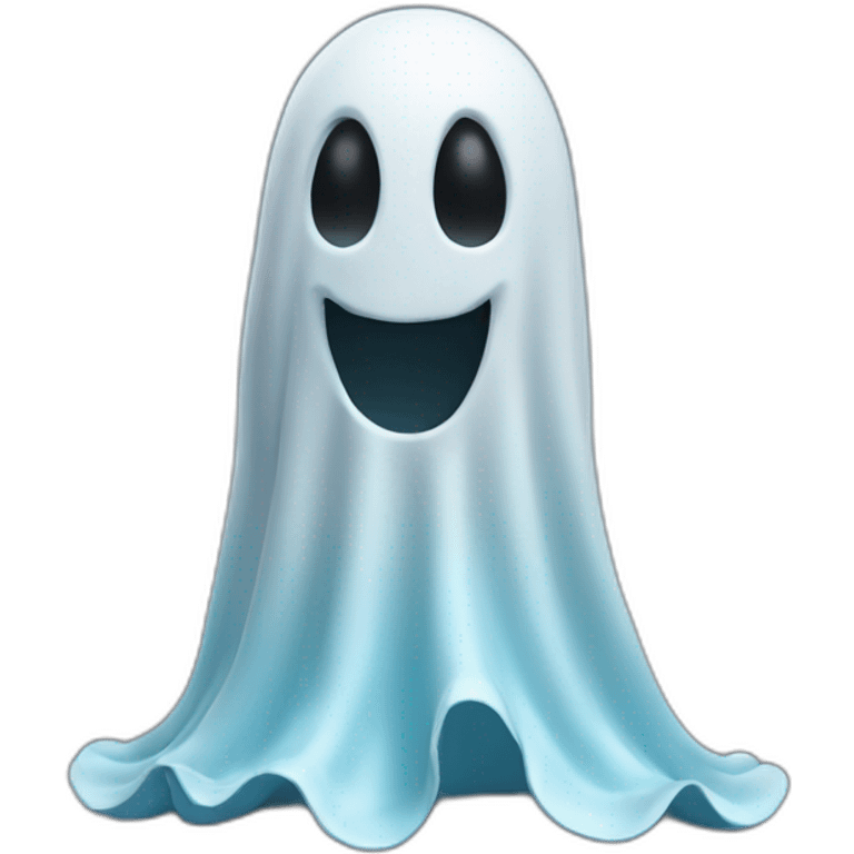 3d halloween ghost emoji