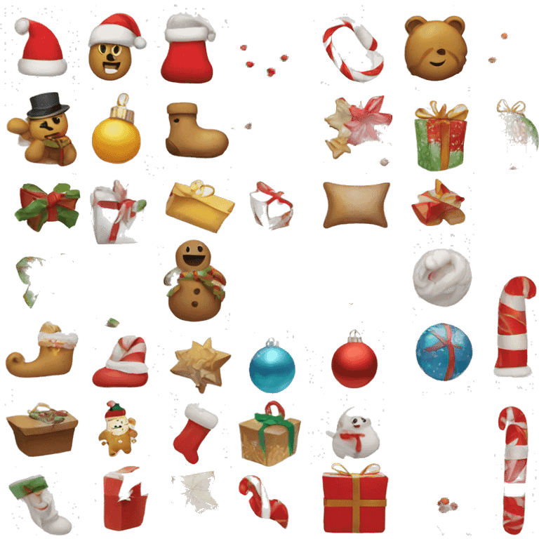 Christmas items emoji