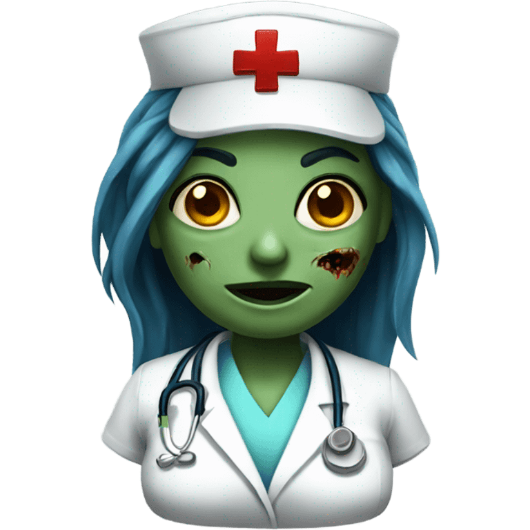 Female Zombie nurse emoji