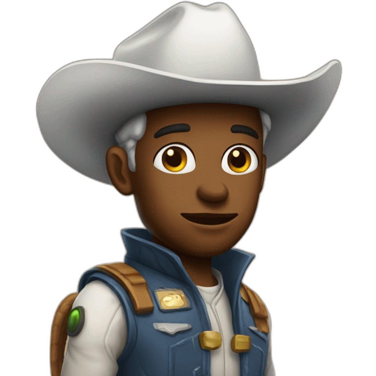 space cow boy emoji