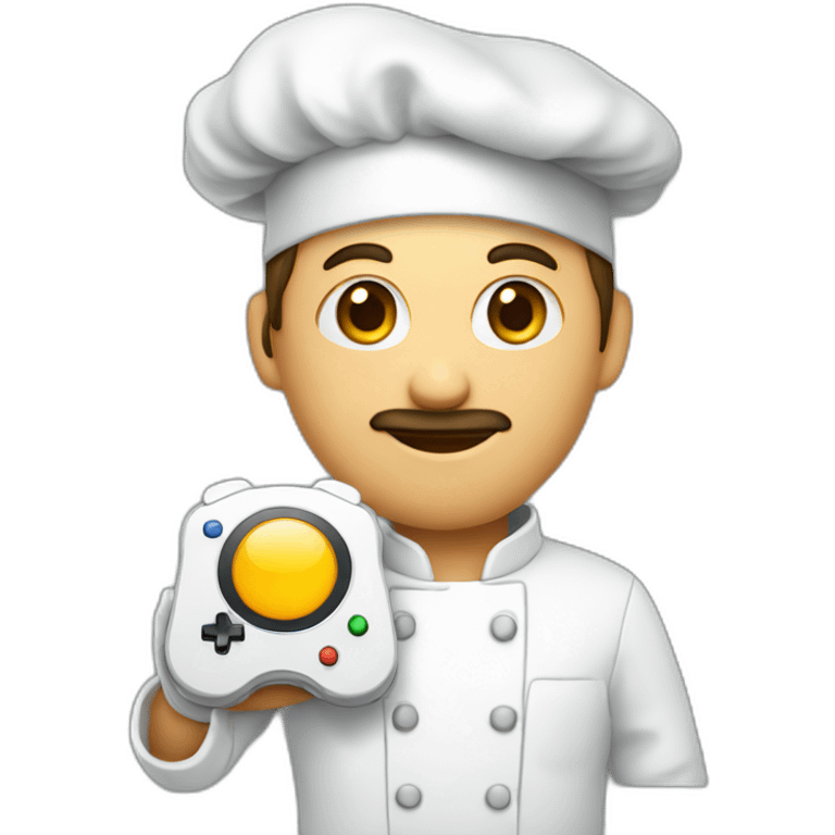 chef holding gamepad emoji