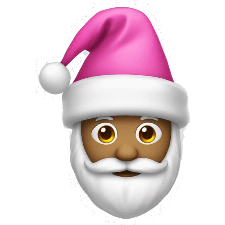 Pink Santa hat emoji