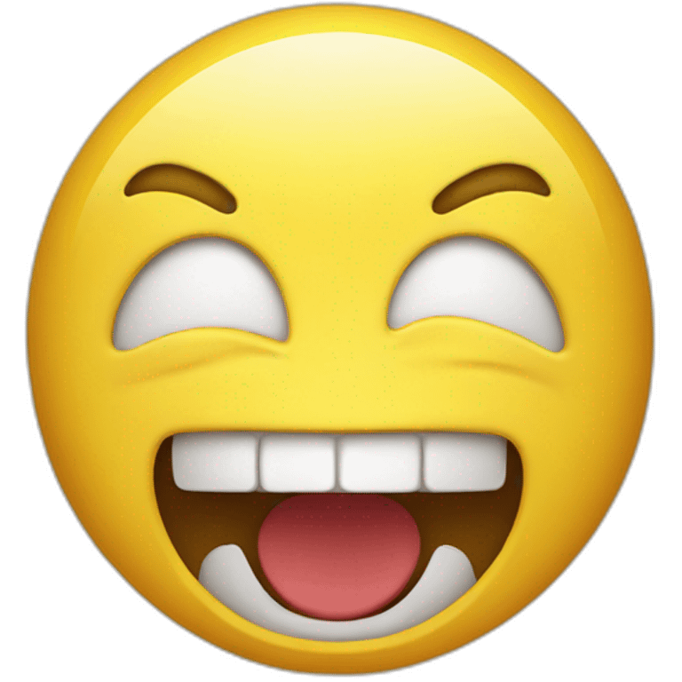 yellow classic emoji mad emoji with open mouth emoji