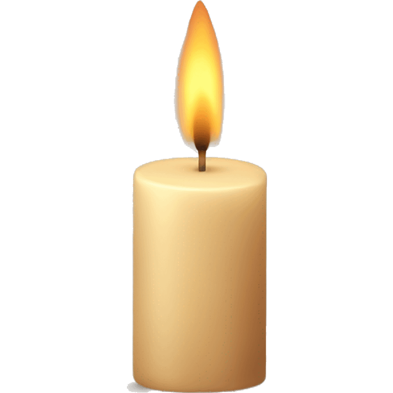 Beige candle emoji