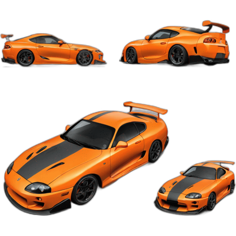 Fast & Furious supra orange emoji