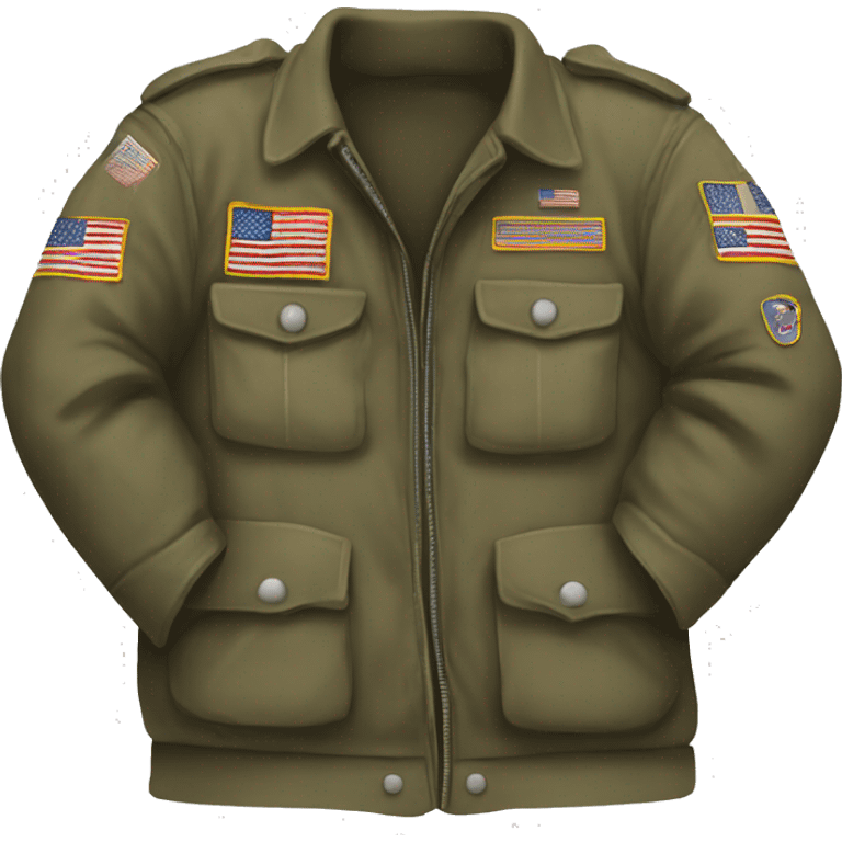 torn dirty military jacket emoji