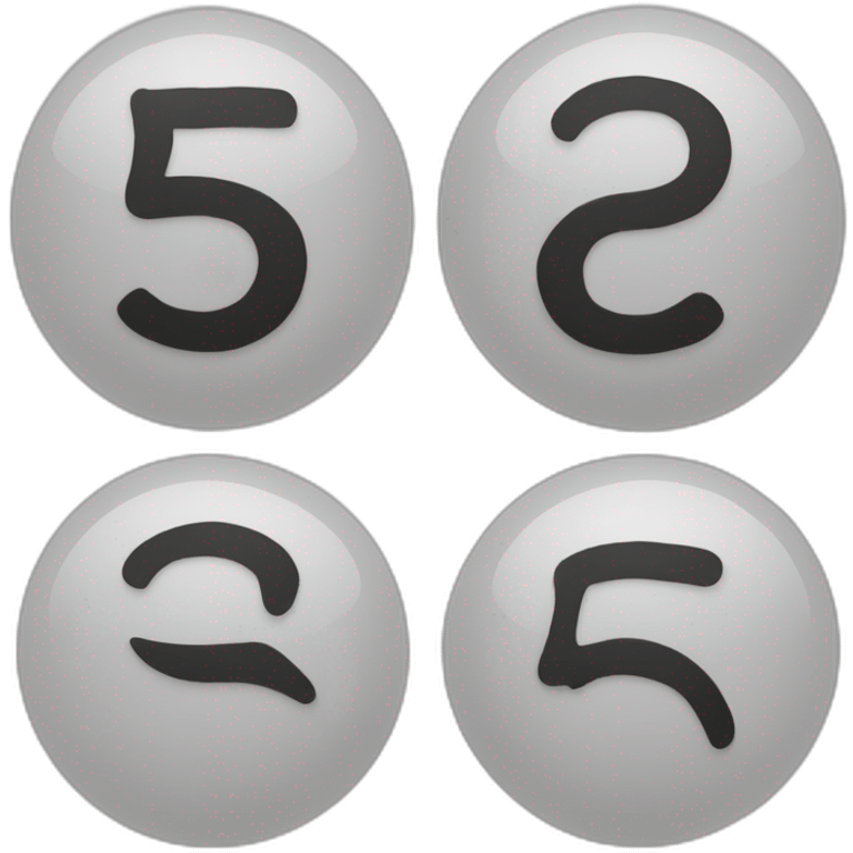 The numbers “24” in black text emoji