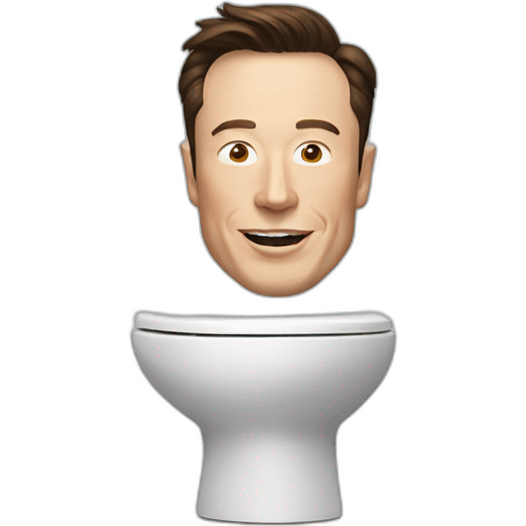 Elon Musk toilet emoji