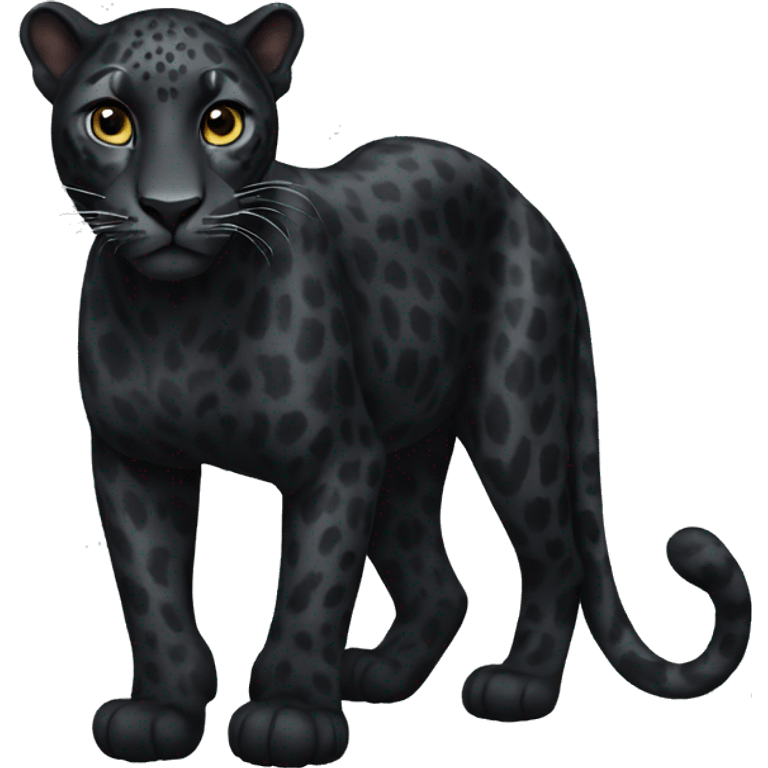 Black leopard emoji