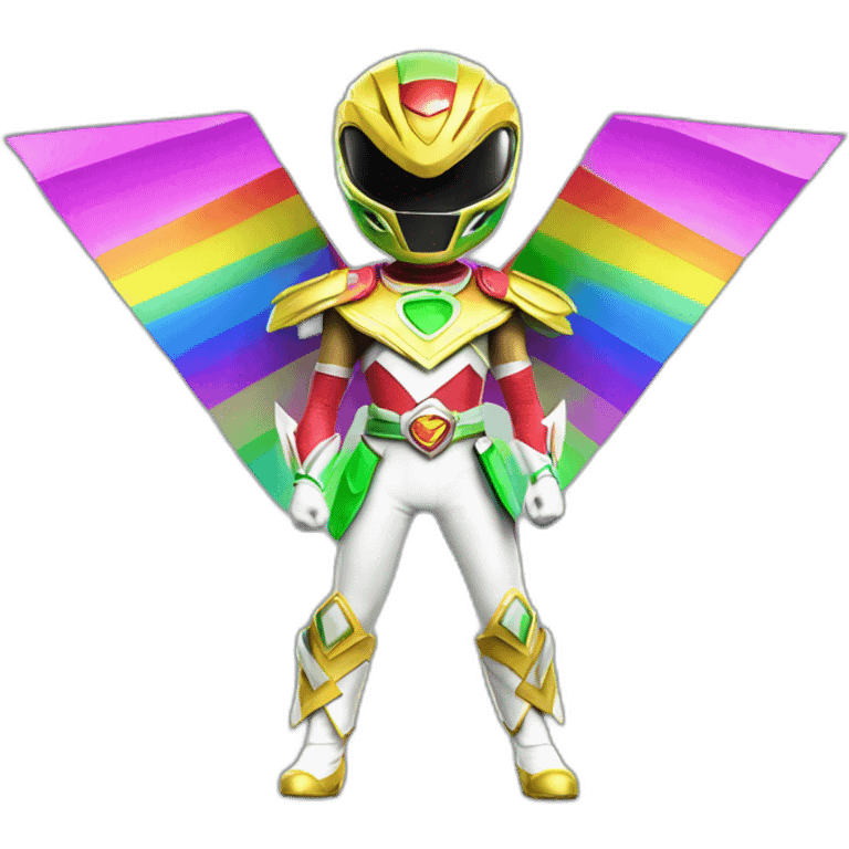 rainbow Power ranger full body emoji