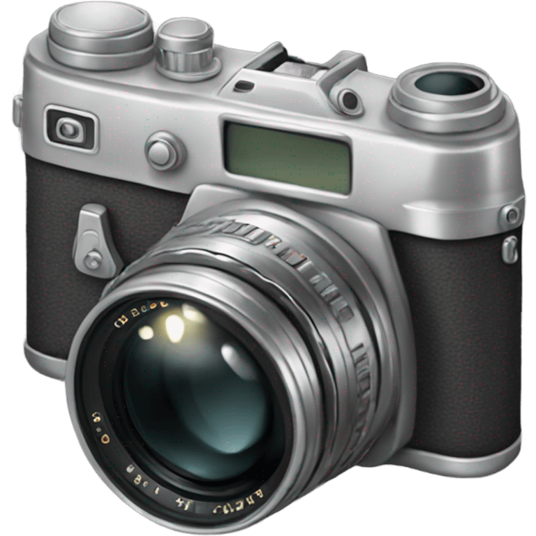 Camera canon vintage silver color aesthetic  emoji