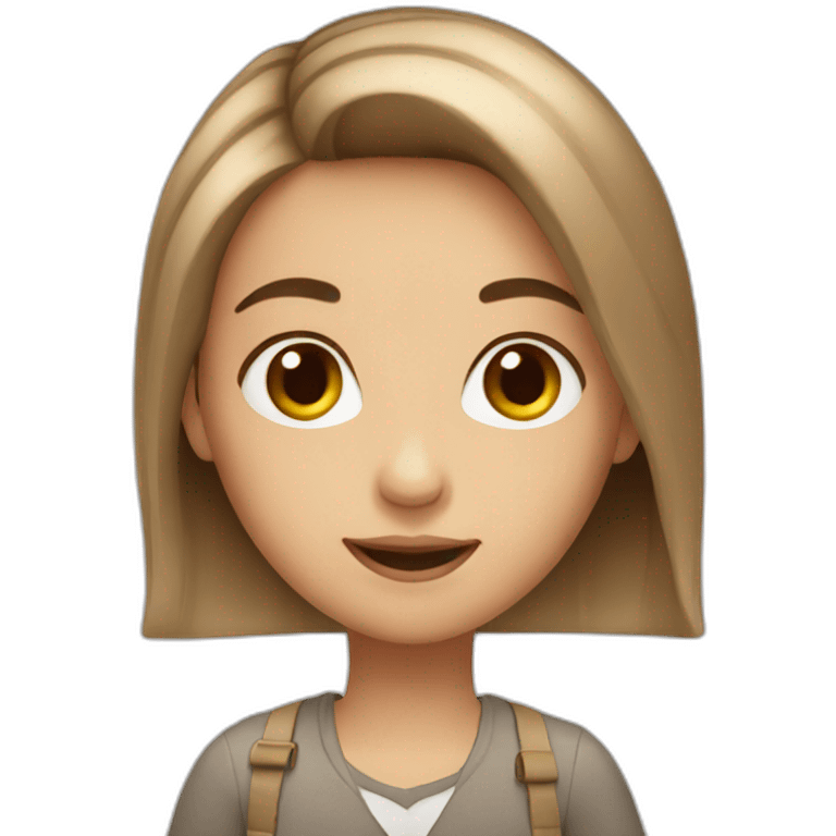 birthday white brown hair girl emoji