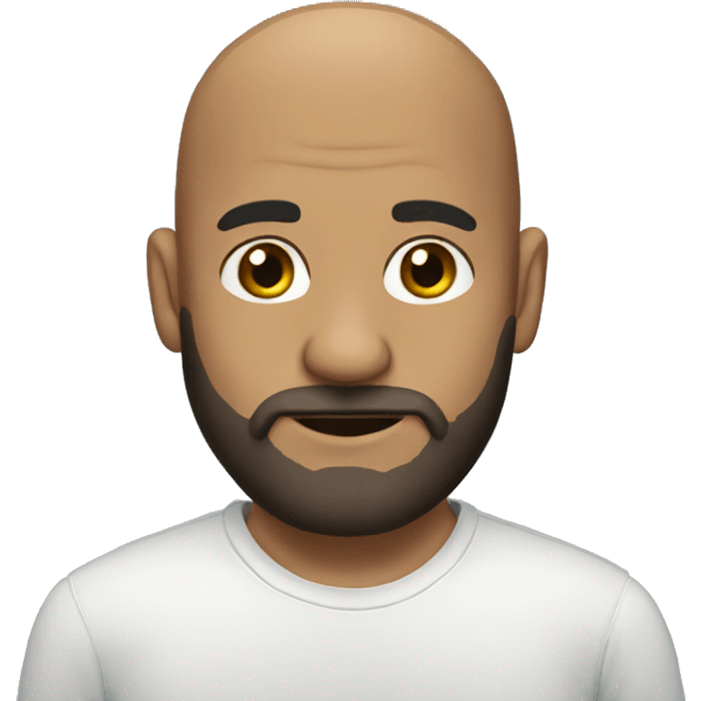 Bald and beard  emoji