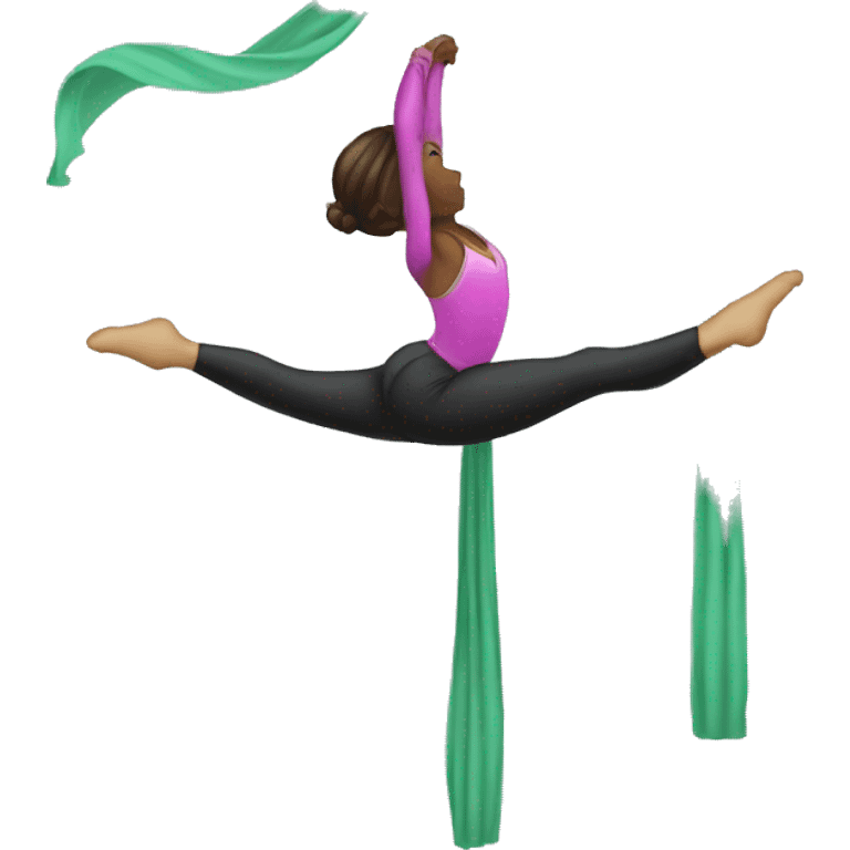 Aerial silks emoji