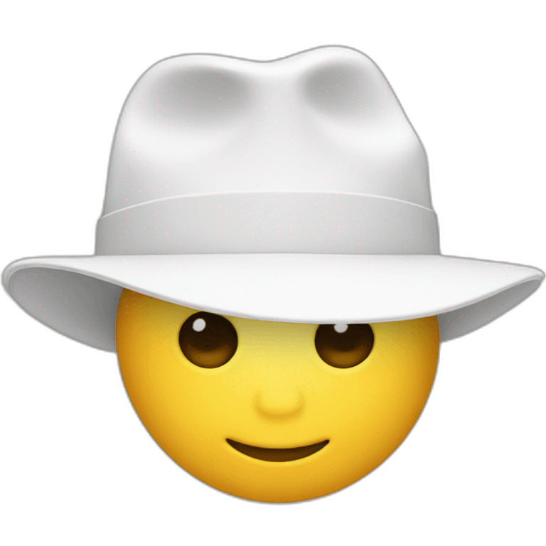 white hat only emoji