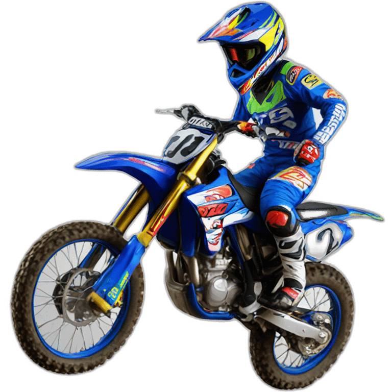 Number 185 motocross emoji