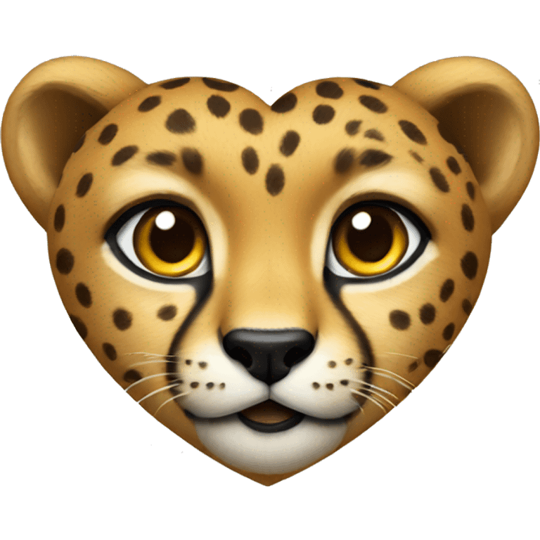 cheetah heart emoji