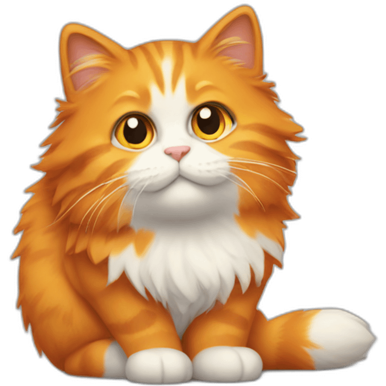 "fluffy-orange-cat" emoji