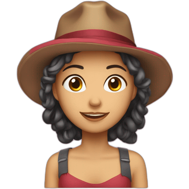 Tatu de chapéu emoji