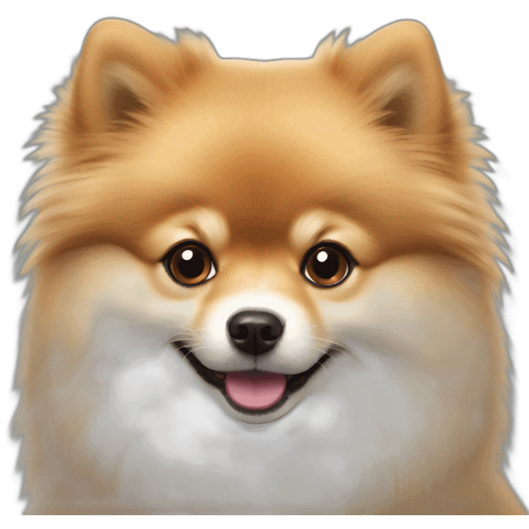 Cute little Pomeranian emoji