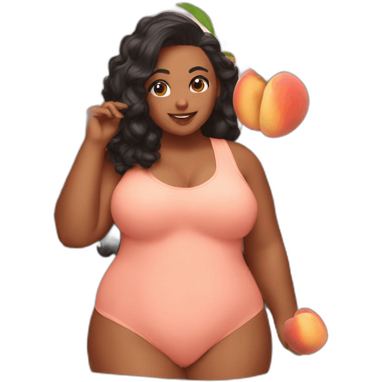 Thicc peach emoji