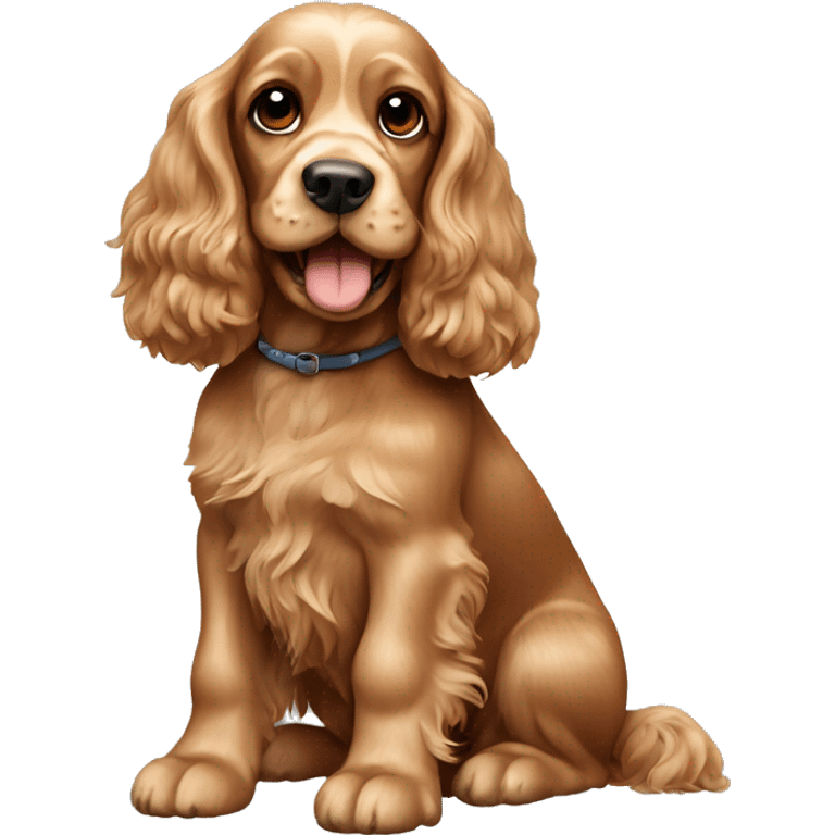 Dog cocker spaniel  emoji