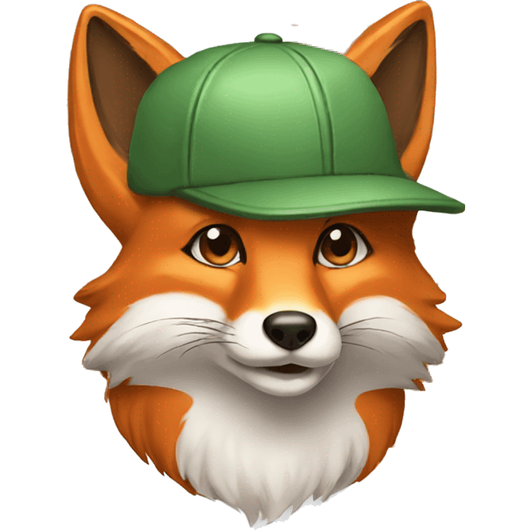 fox with a cap emoji