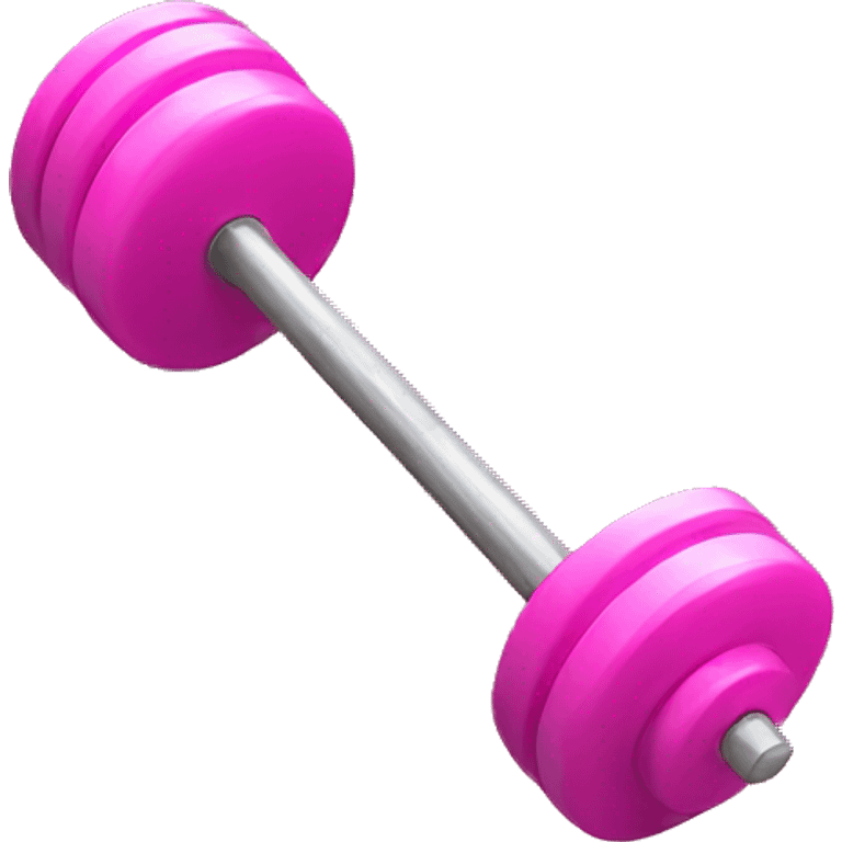 pink barbell emoji