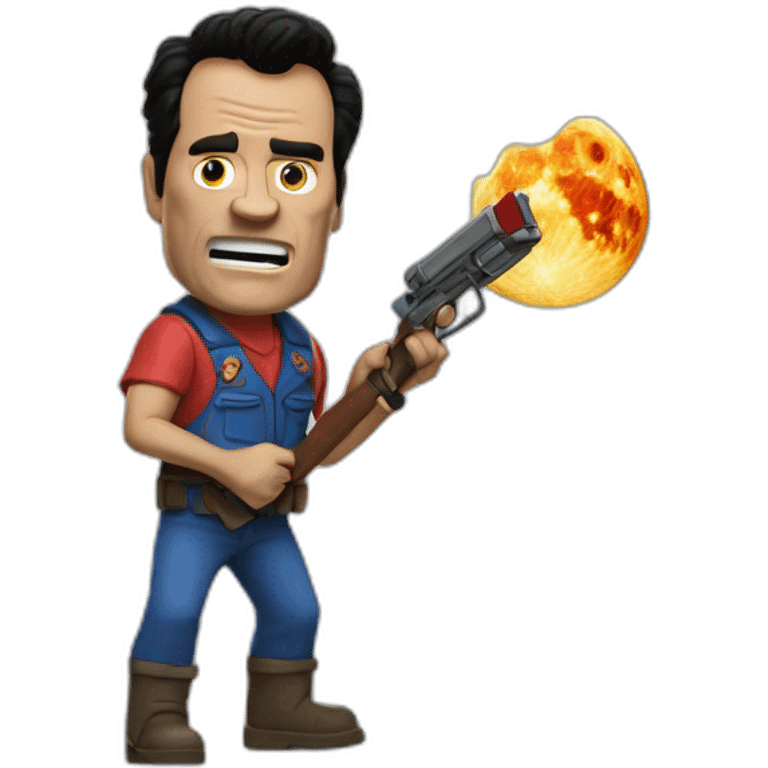 ash vs evil dead on the moon emoji