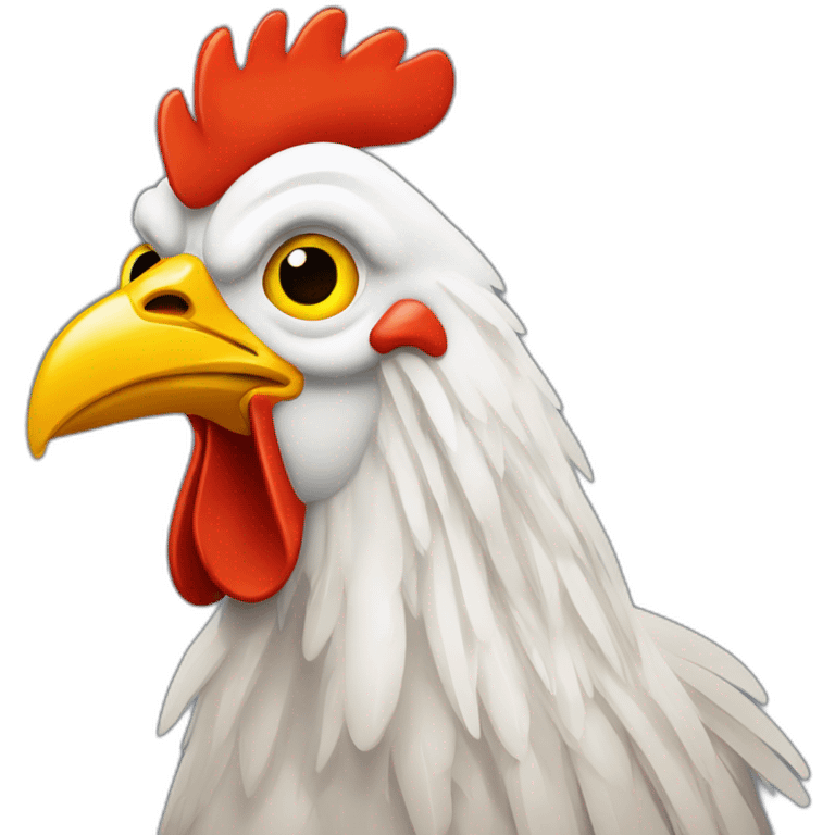 Un gallo con gli occhiali scuri da sole emoji