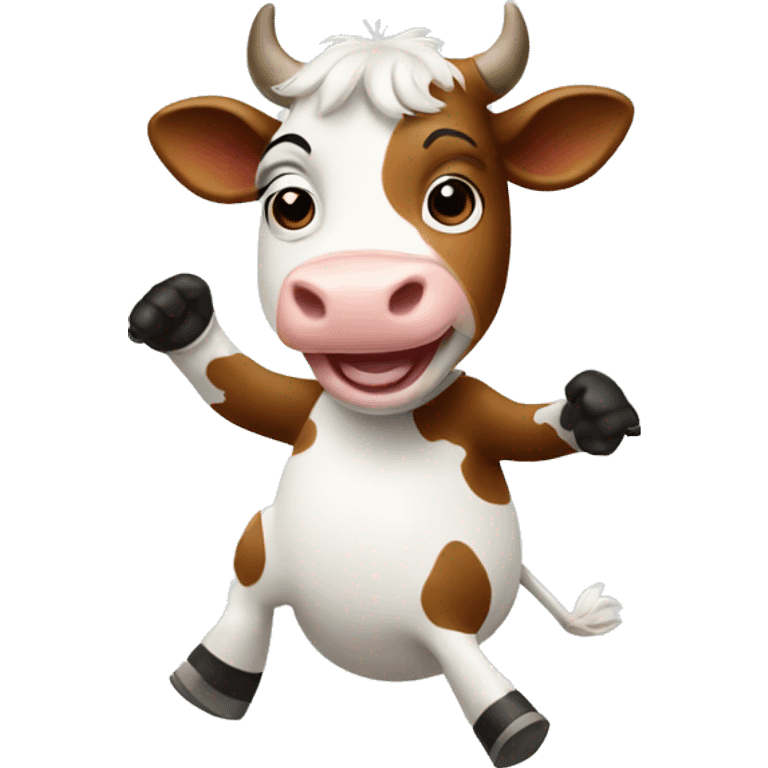 Cow dancing emoji