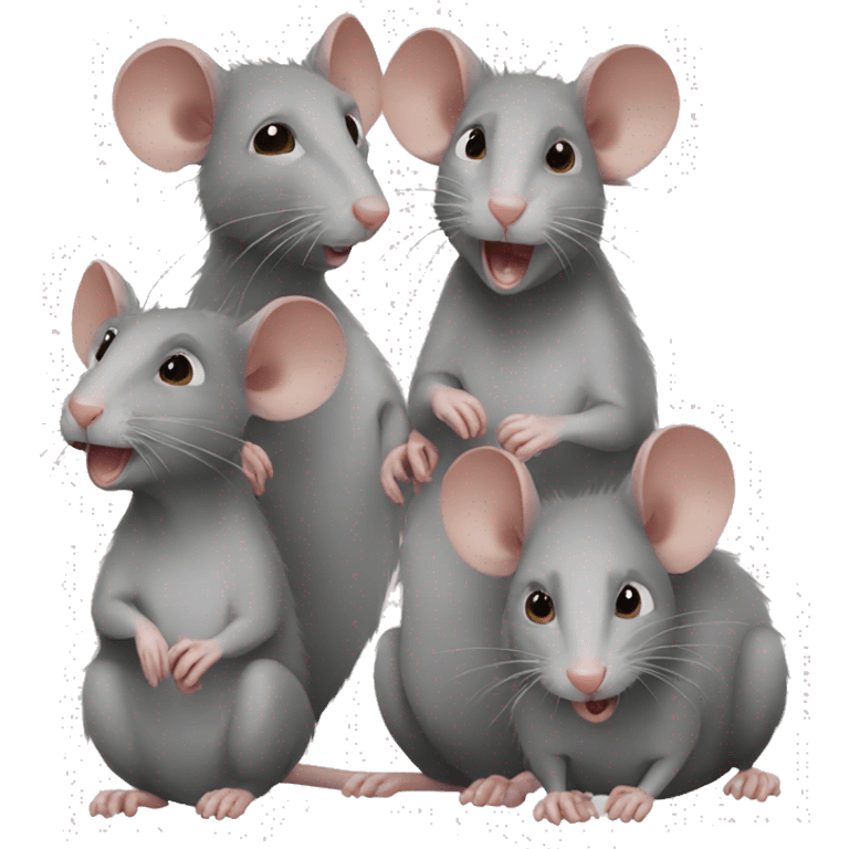 four rats emoji