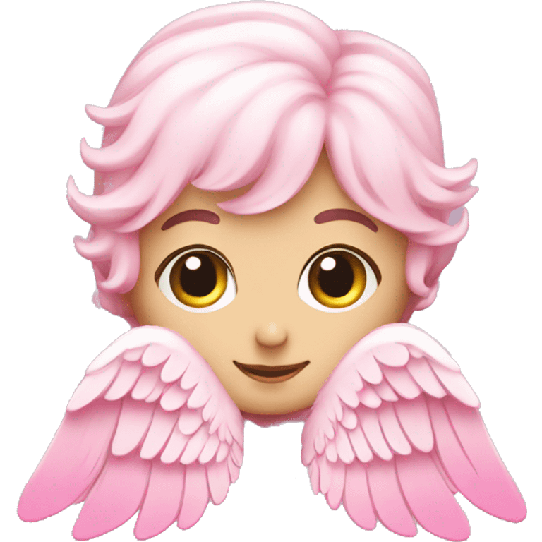 Cute pink Angel wings  emoji