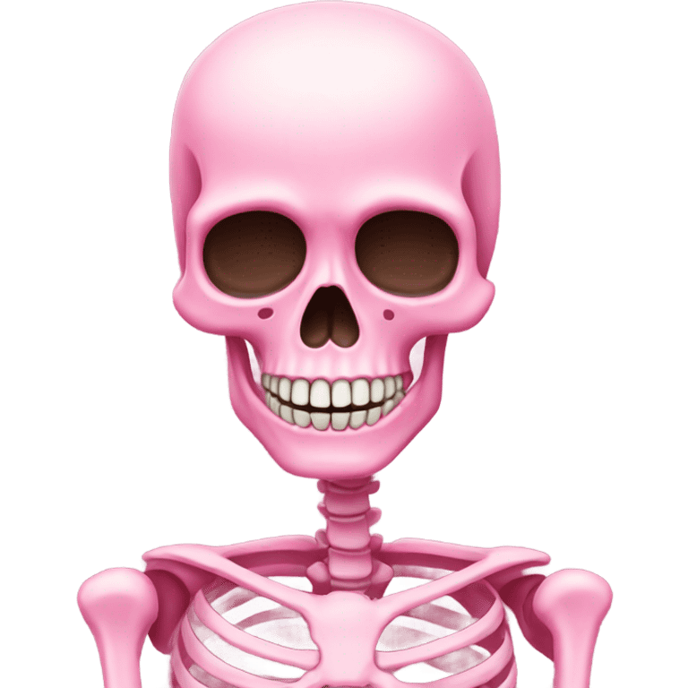 Pink skeleton  emoji