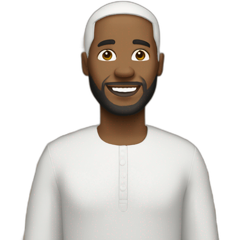 man parying mecca emoji