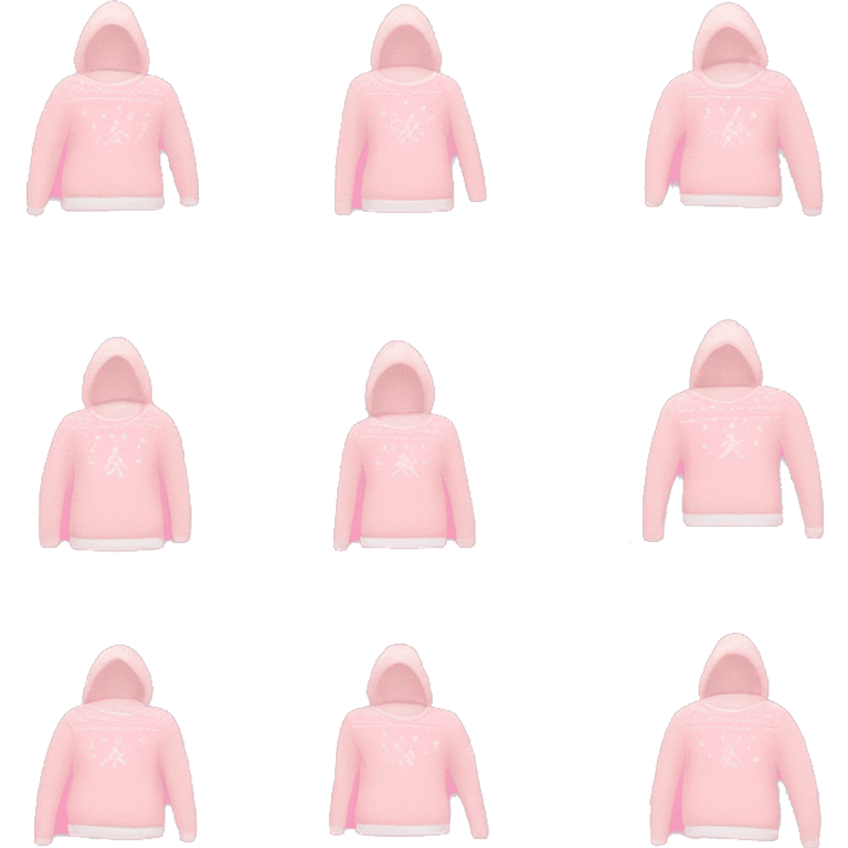 Pastel pink Christmas sweater  emoji