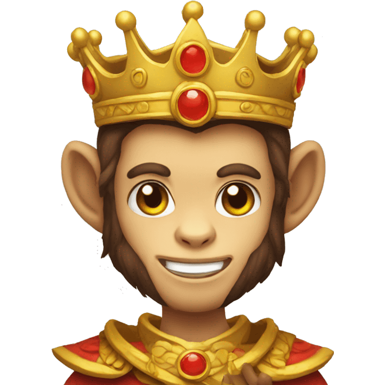 monkey king before he got a crown. a nice monkey emoji