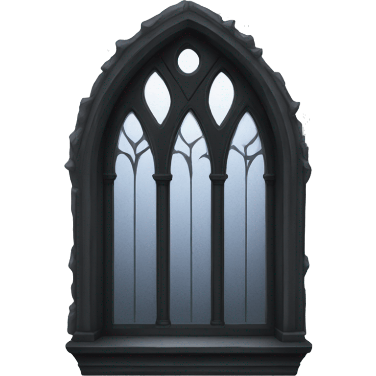 Black gothic window emoji